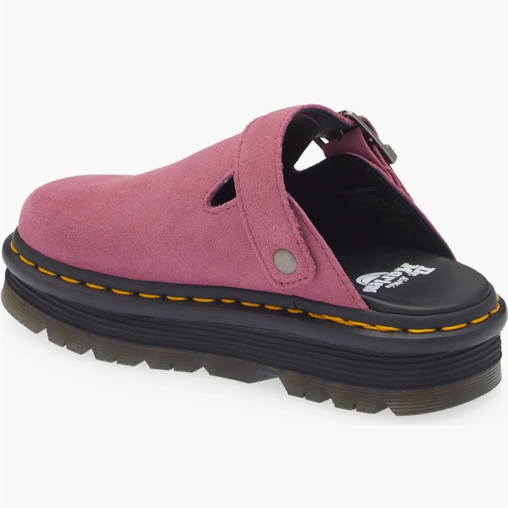 Dr Martens Zebzag Suede Slingback Platform Mule size 10 NEW - Picture 2 of 15